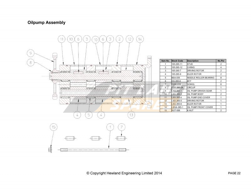 OIL PUMP Diagram